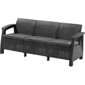 Allibert vrtni kavč CORFU LOVE SEAT MAX, antracitna
