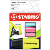 Stabilo STABILO osvetljevalec BOSS MINI, kartonska škatla za 3 št, (21656313)
