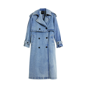 Desigual Prehoden plašč moder denim