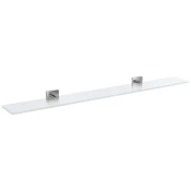 Steklena polica X-SQUARE 800 mm, krom/mrzlo steklo - Chrome - 800x55x120 mm - Sapho - X-SQUARE - Medenina; steklo - 800 - Polica - Kvadratni - 800 - 55 - 120 - 14