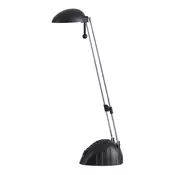 RABALUX 4334 | Ronald Rabalux stolna svjetiljka 28cm s prekidačem elementi koji se mogu okretati, s podešavanjem visine 1x LED 350lm 6400K crno