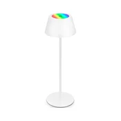 Brilo - LED RGB punjiva dodirna stona lampa KIKI LED/2,6W/5V IP44 2600 mAh bela