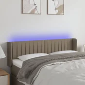 LED uzglavlje smedesivo 147x16x78/88 cm od tkanine