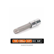 shumee Nasadni ključ 1/2 z nastavkom TORX 100 mm/T25/TEGER