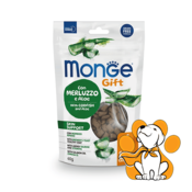 Monge Filled And Crunchy Skin Support Poslastice Za Macke 60g, Bakalar sa Alojom