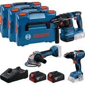 BOSCH Sada AKU nářadí (GSR 18V-65 + GBH 18V-22 + GWS 18V-8, 2x GBA 18V 5.0Ah, GAL 18V-40, 3x L-BOXX 136) 0615A5009G