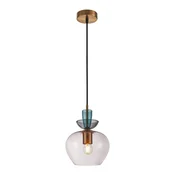 ITALUX PND-31882-1-GD-PK - Luster na sajli FANDA 1xE27/40W/230V zlatna/duvansko-siva