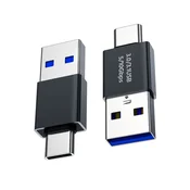 INF Adapter Type-C (moški) na USB 3.0 (moški) 4-pack – visokohitrostni prenos podatkov in polnjenje, kompaktna črna zasnova, (5000276874)