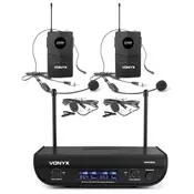 VONYX WM82B DIGITAL UHF 2-CHANNEL Set bežicni naglavni mikrofon