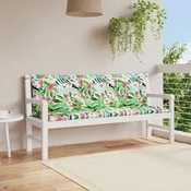 Jastuci za vrtnu klupu 2 kom višebojni 150x50x7 cm od tkanine