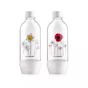 Steklenica Sodastream Duo Jet 1l, cvetlična, 2 kos