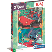 Clementoni - Puzzle Disney: Stitch 104 kosov - 100 kosov