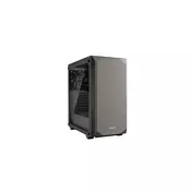 PURE BASE 500 Window Metallic Gray, MB compatibility: ATX / M-ATX / Mini-ITX, Two pre-installed be quiet! Pure Wings 2 140mm fans, including space for water cooling radiators up to 360mm