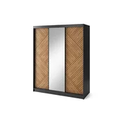 Garderobna omara z drsnimi vrati Marrphy III z ogledalom - 180 cm