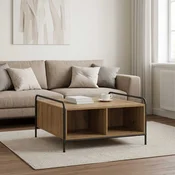vidaXL Klubska miza Artisan hrast 50 x 49 x 41 cm Inženirski les