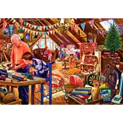 BlueBird - Puzzle Steve Crisp: Slikar Steve Crisp na podstrešju: Podstrešna igra - 500 kosov