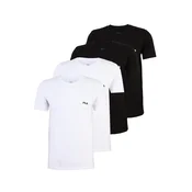FILA Majica  črna / bela