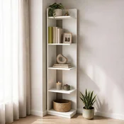 Hanah Home polica za knjige Aura, 37,8 cm, bela