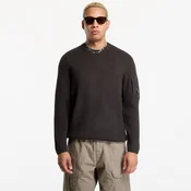 Pulover C.P. Company Full Rib Cotton Lens Crewneck Sweater Black XXL