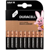 DURACELL Alkalna baterija DBAAA18, AAA, 1, 5V, Blister 18 komada