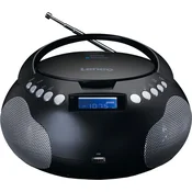 OEM Lenco, Brezžični radio Bluetooth/CD/MP3/USB Model SCD-331 z ročajem za prenašanje, Črna / Srebrna, (5000250499)