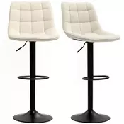 Homestar Set barskih stolov 2 kosa 47x53x96-117 cm bež