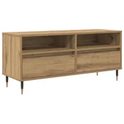 Vidaxl TV omarica s predalom Umetni hrast 100 x 34,5 x 44,5 cm