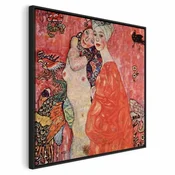 Slika - Gustav Klimt – The Women Friends 60x60 U crnom drvenom okviru