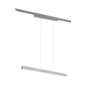 Trio Lighting LED viseče svetilo Paros DUOline, žarek, nikelj - Dnevna soba / jedilnica - Sodobni - mat nikelj - Kovina