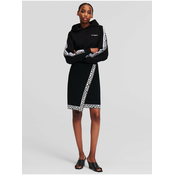 Black womens knitted skirt KARL LAGERFELD Logo Knit Skirt - Women