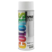 Akrilna barva v spreju RAL sijaj/mat COLORS 400ml Motip - RAL 9010 bela sijaj