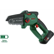 Akumulatorska lancanapila Bosch EasyChain 18V-15-7 - Bosch - 15 cm - 6.95 m/s - 1.1 mm - Lanac Obregon - U kartonskoj kutiji: 1 x akumulator PBA 18V 2.5Ah, Punjac AL 18V-20, Ulje za lancane pile 50 ml, Pomoc za zatezanje lanca