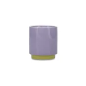 Zelena/vijolična skodelica iz kamenine 130 ml Duo – ONA