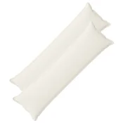 vidaXL Prevleka za blazino 2 kos HOUTEN Krem 40 x 145 cm korduroy