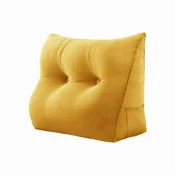shumee Žametna trikotna blazina - rumena Žametna trikotna blazina - rumena 60 cm