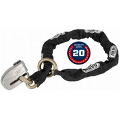 Abus 8008/12KS120 black loop Granit Detecto blokada zavornega diska z alarmom in verigo