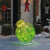 Family Zelena LED krogla elegantna božična svetlobna dekoracija za dom ali vrt 60 LED, 60 × 83 cm