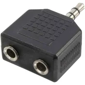 LogiLink klinker avdio adapter črna