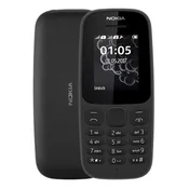 Nokia Klasični preprosti telefon 105 2019 Dual Sim 4th Edition črna radio svetilka 4th