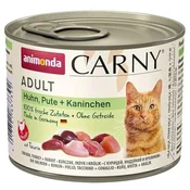 Animonda Carny cat cons. - piščanec, puran + zajec 200 g