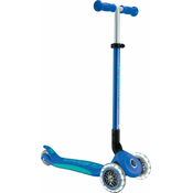 Globber otroški zložljivi skiro - Primo Foldable Plus Lights V2 Navy Blue/Emerald Green