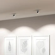 Top Light Puk! 80 Move LED spot mat krom leča - Dnevna soba/jedilnica - Sodobni - Kovina