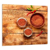 shumee STEKLENA PLOŠČA ZA KUHINJO 65x60 Chilli