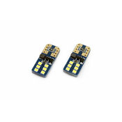Avto LED sijalka T10 W5W 12 LED 2016 UltraBright 2W 5600K 2 kosa