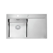 ALVEUS enojno pomivalno korito z odcejalnikom Pure UP 40-inox satin. leva izvedba (1123789)