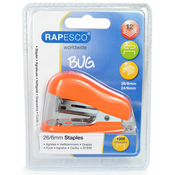 Rapesco Spenjač mini Bug 12L 24/6 - 26/6  + sponke oranžen 1410 RAPESCO, (20378574)