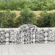 Lučne gabionske košare 11 kom 200x50x80/100cm pocinčano željezo