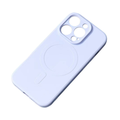 HURTEL Silikonski ovitek združljiv z MagSafe za iPhone 15 Pro Max - modri