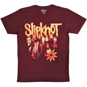Slipknot Majica The End So Far Group Photo Tribal S Nonogram Unisex Maroon Red M