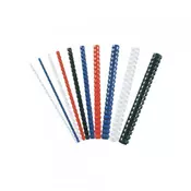 Spirala za plastične dokumente FELLOWES 12 mm, plava plastična spirala, za 56–80 listova, 100 komada, 5346305